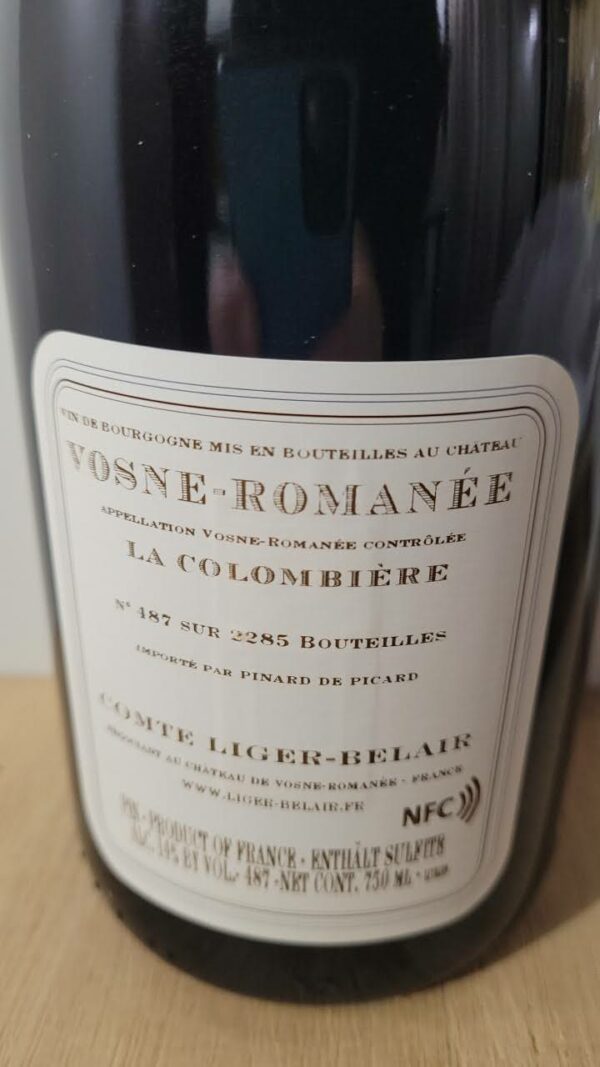 2019 Comte Liger-Belair Vosne Romanée La Colombière