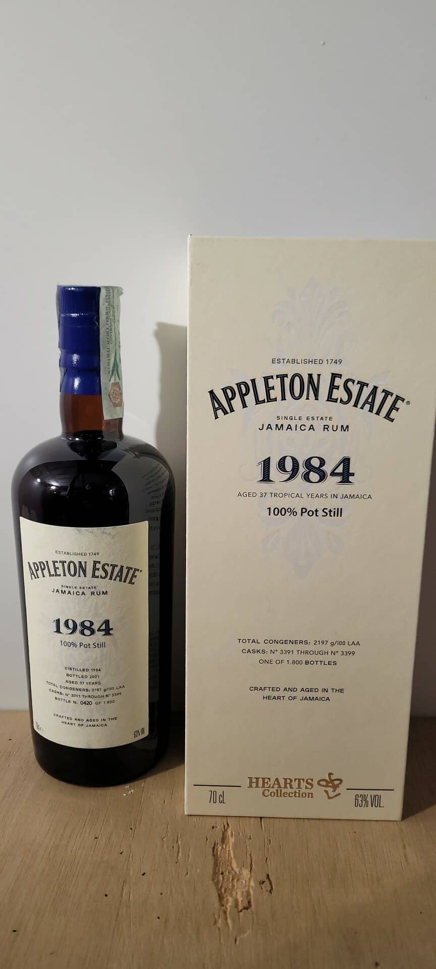 Appleton Estate 'Hearts Collection' Rum Rhum 1984 - Ovinia