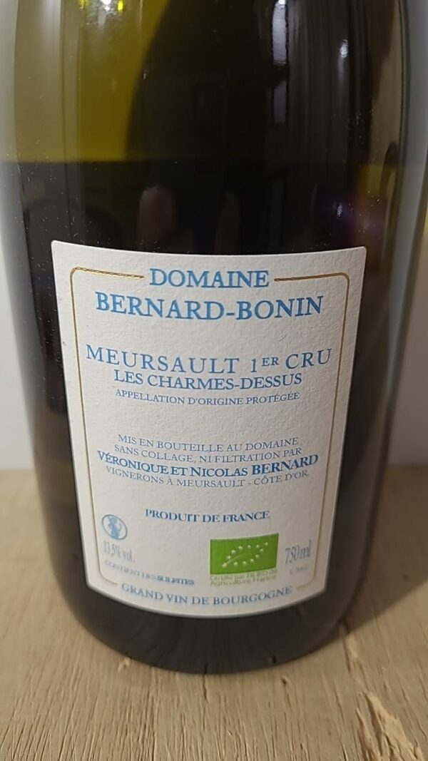 Domaine Bernard-Bonin Meursault Premier Cru Les Charmes-Dessus 2020