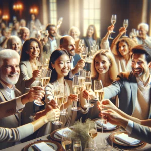 Soirée mémorable Ovinia avec dégustation de champagnes